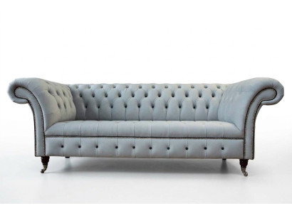 Canapé 3 places en cuir Chesterfield de luxe Canapés de designer de luxe nouvel