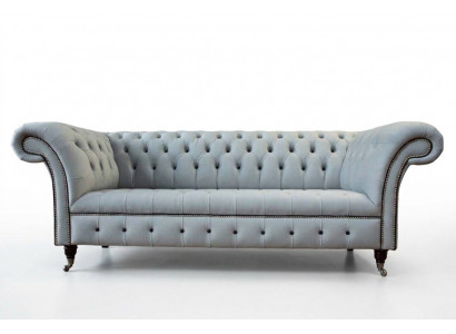 Canapé 3 places en cuir Chesterfield de luxe Canapés de designer de luxe nouvel