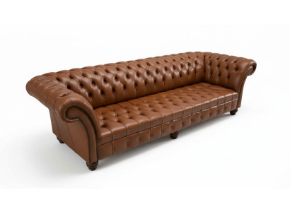 Canapé Salon Chesterfield Canapé Rembourrage Canapés 4 Places Cuir xxl grand
