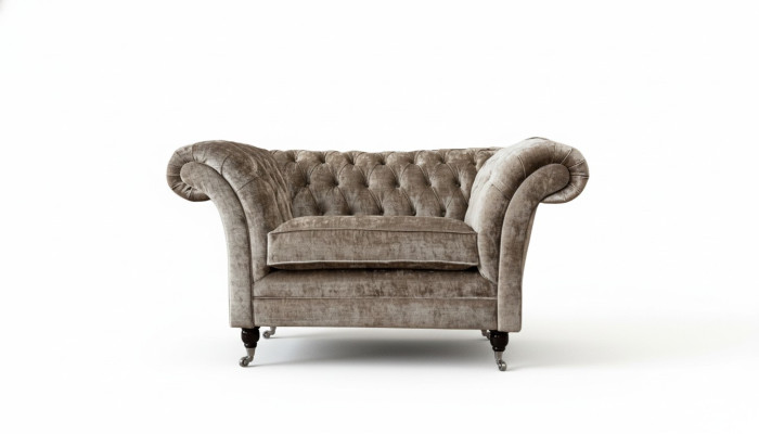 Design Fauteuil Chesterfield 1 Place Canapé Rembourrage Luxueux Sofas en Textile