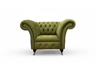 Fauteuil Chesterfield design Canapé Rembourrage Tissu de luxe Canapés une place