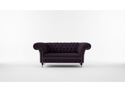 Canapé Rembourrage Canapés neufs Canapé 2 places Design Chesterfield Tissu Canapé