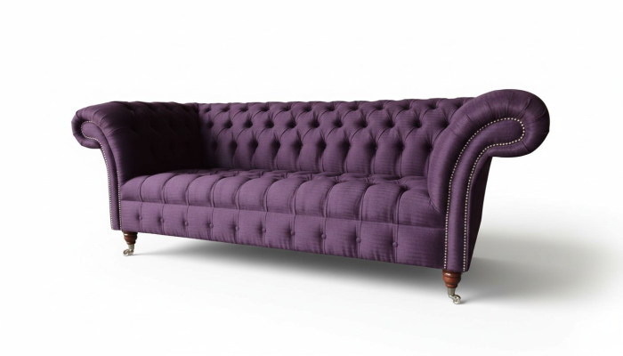 Chesterfield Canapé 3 Places Canapé Tissu Canapé Rembourrage Siège 3 Places Canapés Neuf