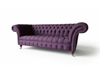 Chesterfield Canapé 3 Places Canapé Tissu Canapé Rembourrage Siège 3 Places Canapés Neuf