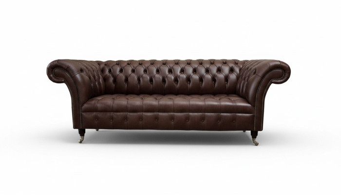 Canapé en cuir Chesterfield 3 places Canapés design de salon Upholstery