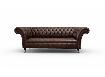 Canapé en cuir Chesterfield 3 places Canapés design de salon Upholstery