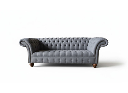 Canapé 3 places Chesterfield Revêtement en tissu Siège Tissu Canapés Canapé neuf