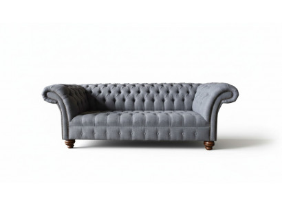 Canapé 3 places Chesterfield Revêtement en tissu Siège Tissu Canapés Canapé neuf