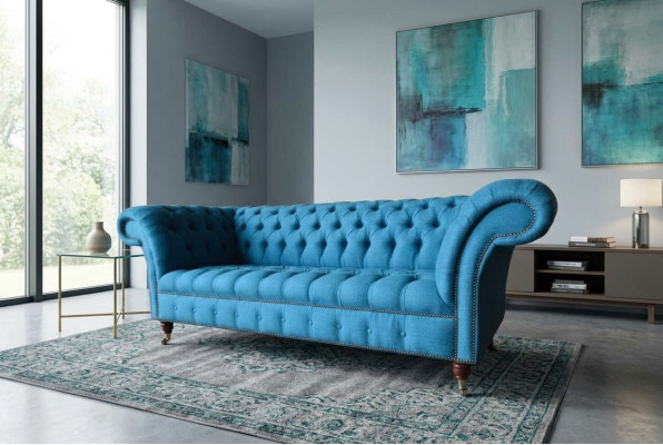 Canapé Chesterfield Canapé Tapisserie Designer 3 Places Canapés neufs trois places