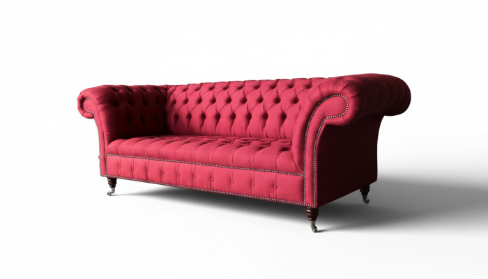 Chesterfield 3 places canapé design 3 canapés canapé tissu textile