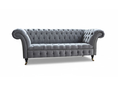Chesterfield 3 places Canapé textile Tissu Canapés Canapés Tissus Canapé Rembourré