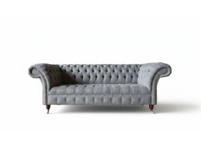 Canapé design gris Trois places Canapé de luxe Canapés Tissu de meubles