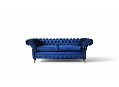 Chesterfield Canapés rembourrés Design Luxe Canapé 3 Places Textile Canapé