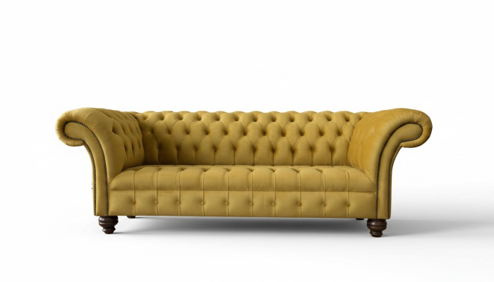 Canapé 3 places Canapés Siège Canapé Rembourrage Canapé Chesterfield Trois places Textile