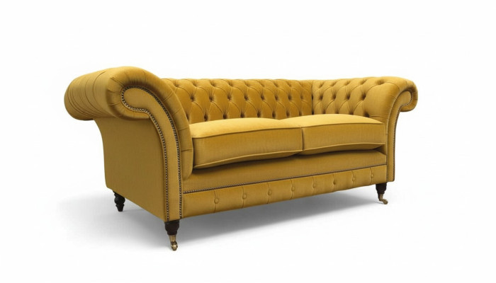Canapé 2 places Canapé Rembourrage Tissu Chesterfield Canapés neufs