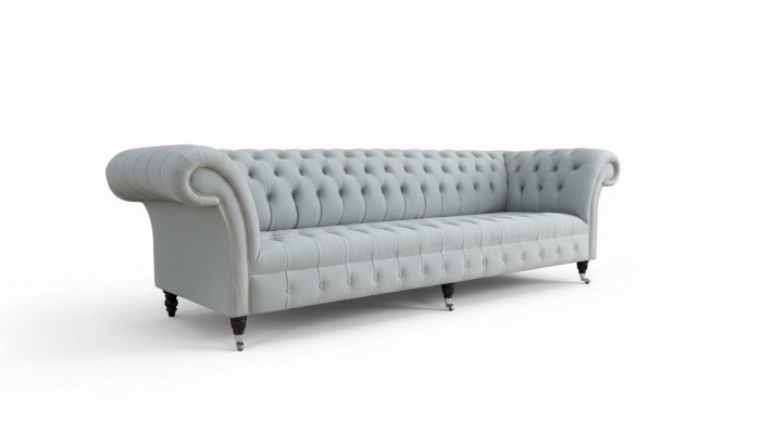 Canapé Chesterfield 4 places Canapés designer Canapé en tissu Tissu d'ameublement