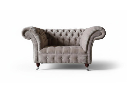 Canapé Chesterfield 1 place en tissu de luxe pour canapés Rembourrages neufs