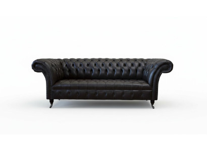 Chesterfield Design Luxe Rembourrage Canapé Moderne Siège en Cuir Lederosfa