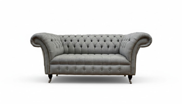 Canapé Chesterfield deux places Tissu de canapé rembourré Tissu de luxe de canapé