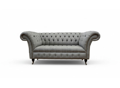 Canapé Chesterfield deux places Tissu de canapé rembourré Tissu de luxe de canapé
