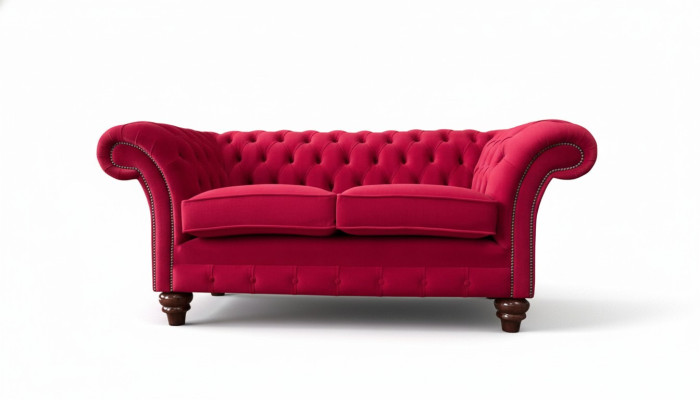 Design Canapé Textile Moderne 2 Places Canapé Rembourrage Canapés de Luxe Chesterfield