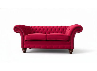 Design Canapé Textile Moderne 2 Places Canapé Rembourrage Canapés de Luxe Chesterfield