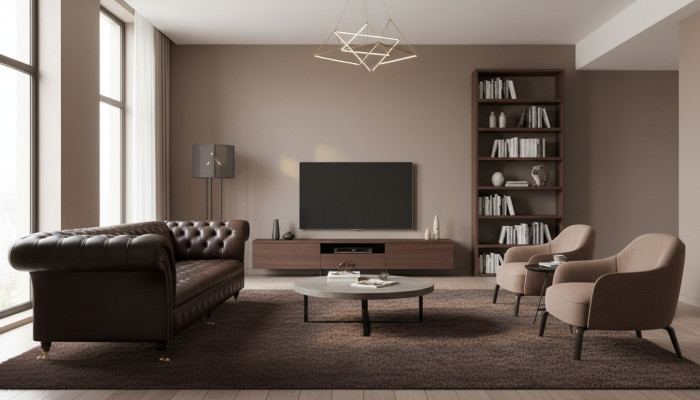 Canapé Chesterfield 4 places de luxe de 245 cm en cuir Canapés Meubles