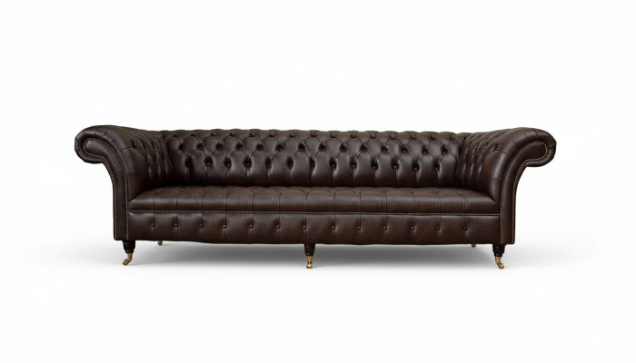 Canapé Chesterfield 4 places de luxe de 245 cm en cuir Canapés Meubles