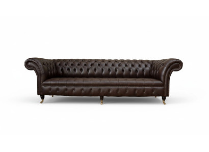 Canapé Chesterfield 4 places de luxe de 245 cm en cuir Canapés Meubles