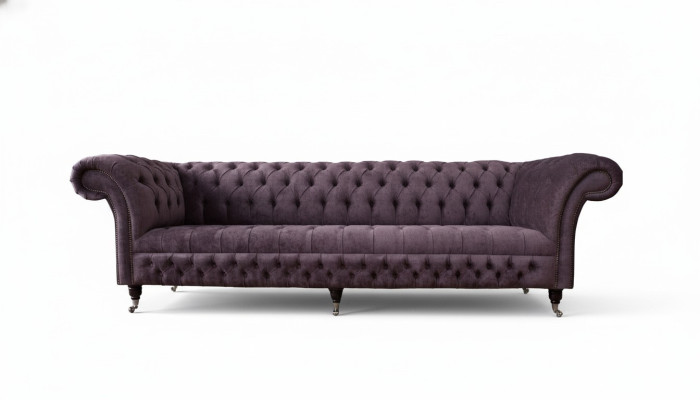 Canapé design 4 places Canapé Rembourrage Luxe Canapés en textile Chesterfield