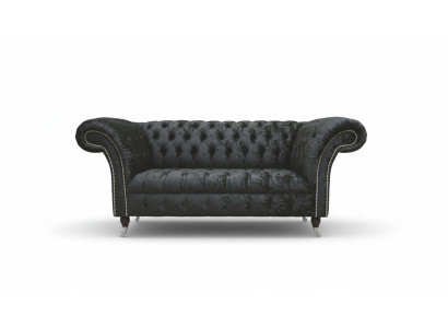 Mobilier de bureau Chesterfield en anglais Siège Canapé 2 places Canapé noir