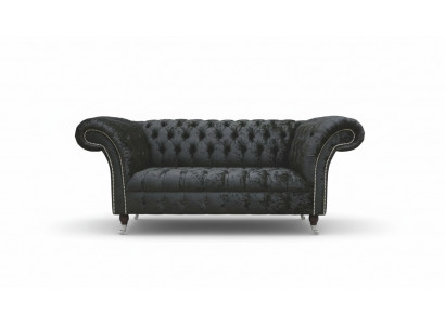 Mobilier de bureau Chesterfield en anglais Siège Canapé 2 places Canapé noir