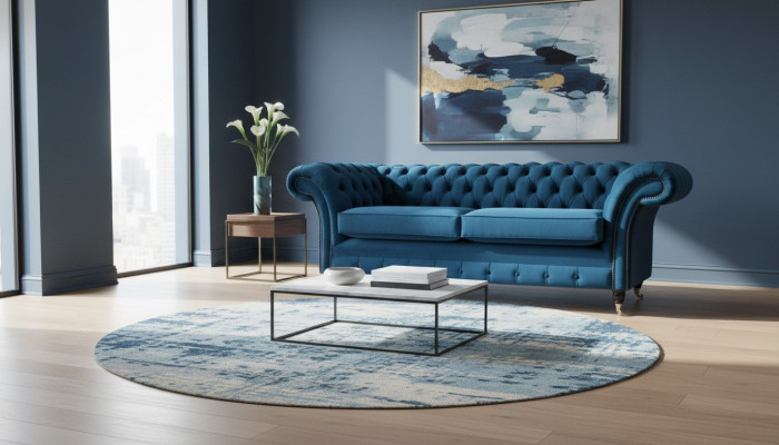 Canapé rembourré de luxe trois places, canapé coussin à assise pour le salon, nouveaux canapés