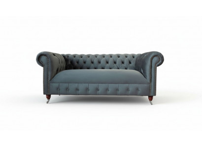 Canapé 3 places Chesterfield en tissu, design de meuble de luxe pour salon