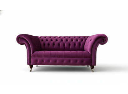 Chesterfield Mobilier de bureau Siège Canapé 2 places Violet