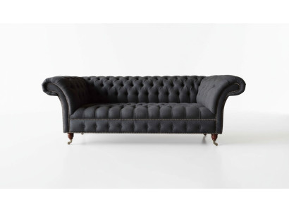 Chesterfield canapé 3 places Canapé 3 places Canapé Rembourrage Canapés Design Textile