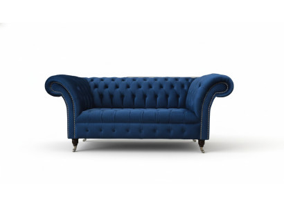Meubles de bureau Chesterfield en anglais - Canapé 2 places RoyalBlue