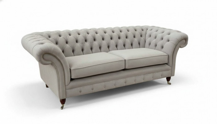 Chesterfield 3 places canapé relax textile canapé en tissu canapés