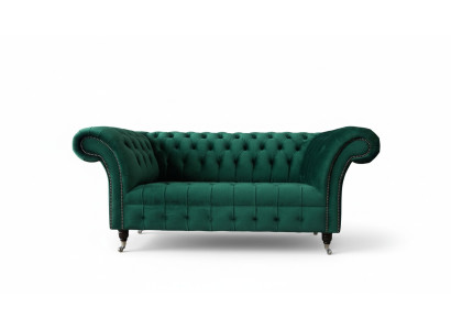 Canapé deux places Chesterfield 2 places Canapés design Rembourrage moderne Tissu d'assise