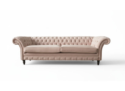 Canapé rembourré quatre places en rose 4 places Mobilier Grand canapé 245 cm neuf