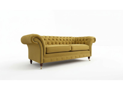 Canapé Chesterfield 3 places Canapé design Trois places Mobilier de luxe Style Textile