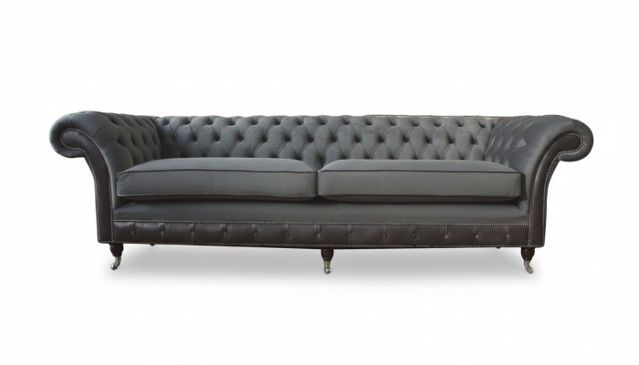 Canapé design Canapé luxueux Canapés rembourrés Canapé 4 places canapé chesterfield luxe gris
