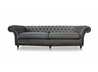 Canapé design Canapé luxueux Canapés rembourrés Canapé 4 places canapé chesterfield luxe gris