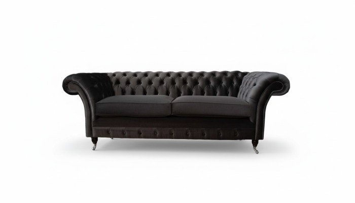 Canapé 3 places Salon Luxe Rembourrage Designer Meubles Chesterfield neuf