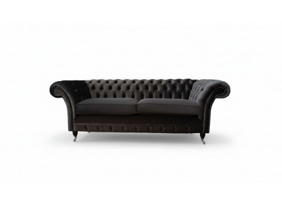 Canapé 3 places Salon Luxe Rembourrage Designer Meubles Chesterfield neuf