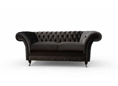 Canapé en textile Chesterfield 2 places Design Luxe en tissu Sofas en tissu