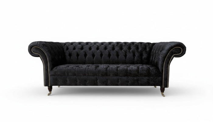 Canapé Luxe Tissu Chesterfield Canapés Rembourrage Deux places