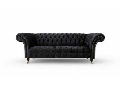 Canapé Luxe Tissu Chesterfield Canapés Rembourrage Deux places
