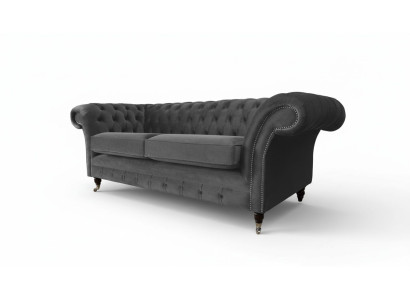 Canapé 3 places en tissu de luxe Chesterfield Canapé Tapisserie Design Meubles