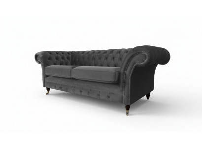 Canapé 3 places en tissu de luxe Chesterfield Canapé Tapisserie Design Meubles